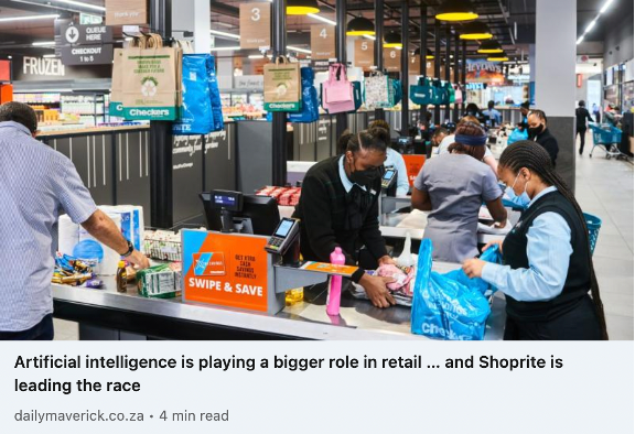 Artificial intelligence is playing a bigger role in retail...and shoprite is leading the race
