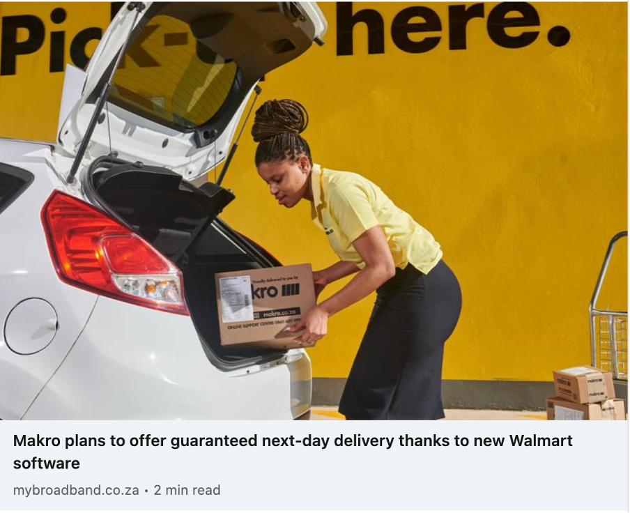 Makro plans to offer guaranteed next-day delivery thanks to new Walmart software