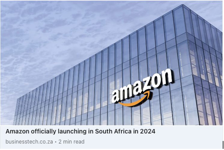 Amazon officially launching in South Africa in 2024