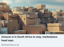 Amazon is in South Africa to stay, marketplace head says