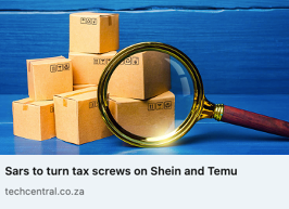 Sars to turn tax screws on Shein and Temu
