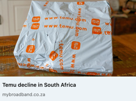 Temu decline in South Africa