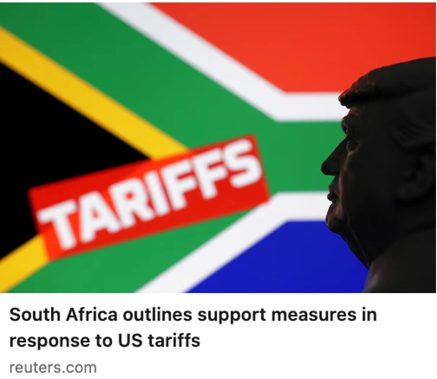 South Africa outlines support measures in response to US tariffs